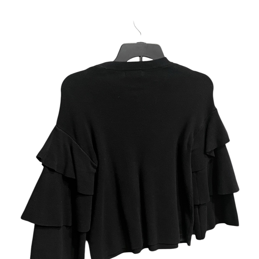 Black Ruffle Sweater - Picture 5 of 6